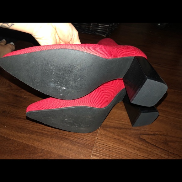 Brand new red sock booties - Picture 3 of 3